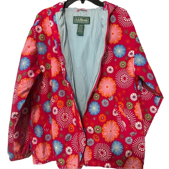 Girls LL Bean trail model rain jacket sz XL - Picture 3 of 5
